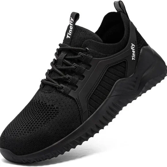 Women Steel Toe Shoes Work Sneakers Lightweight Safety Slip Resistance